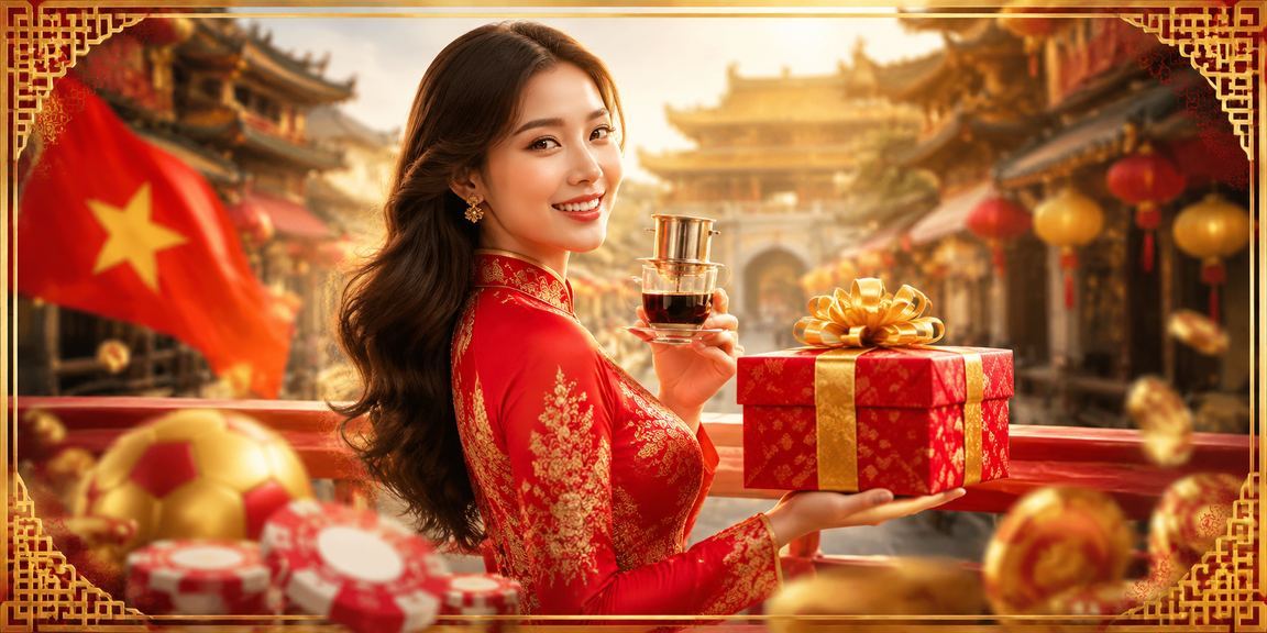 Buổi sáng tại Huế với ly cà phê Việt – người dùng đọc điều khoản và kiểm tra giao dịch trước khi đặt cược bóng đá